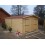 Garage en bois 28mm 21m² (Montage  disponible)